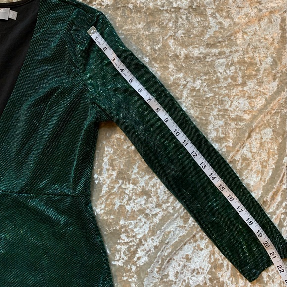 Emerald Sparkly Dress - Picture 8 of 10